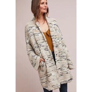 Moth Anthropologie Chloe Knit Open Front Cardigan Sweater Size Small